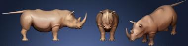 3D model Rhinoceros Base (STL)